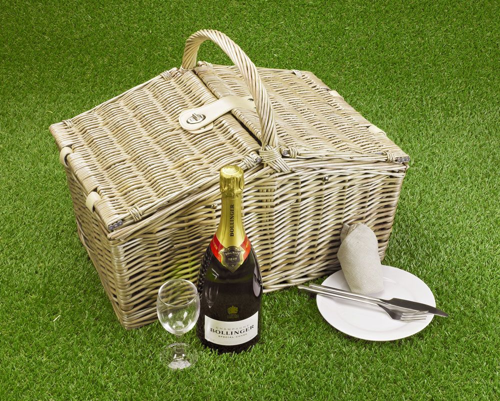 Empty Picnic Basket, DoubleLid Hamper (4Person) Empty Hampers & Baskets