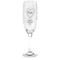 Engraved Champagne Flute