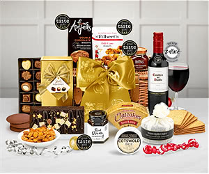 Christmas Eve Hamper With Red Wine