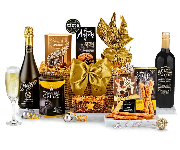 Christmas Luxury Hamper With Sparkling Prosecco & Mulled Wine