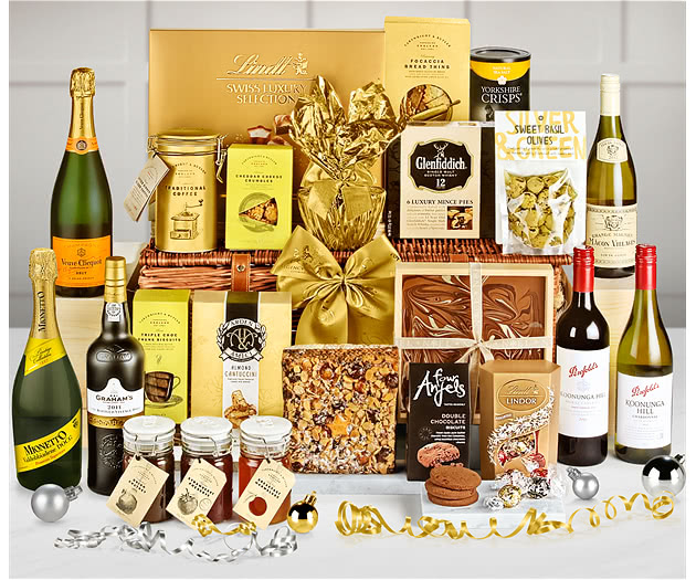 Festive Banquet Hamper With Veuve Clicquot Champagne