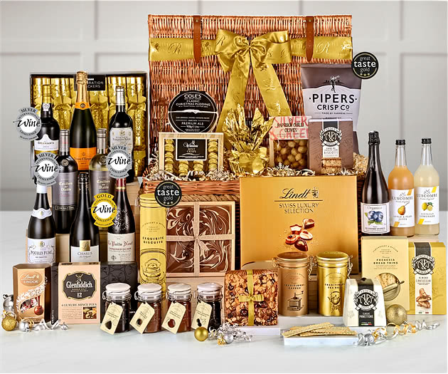 Luxury Christmas Hamper With Veuve Clicquot Champagne