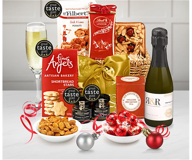 Sleighbell Hamper With Sparkling Prosecco