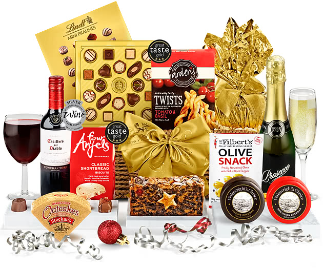 Winter Wonder Hamper With Sparkling Prosecco & Red Wine