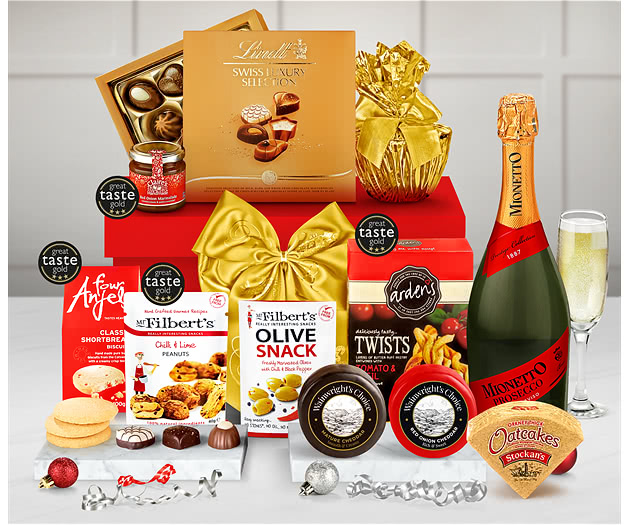 Connoisseur's Christmas Hamper With Sparkling Prosecco