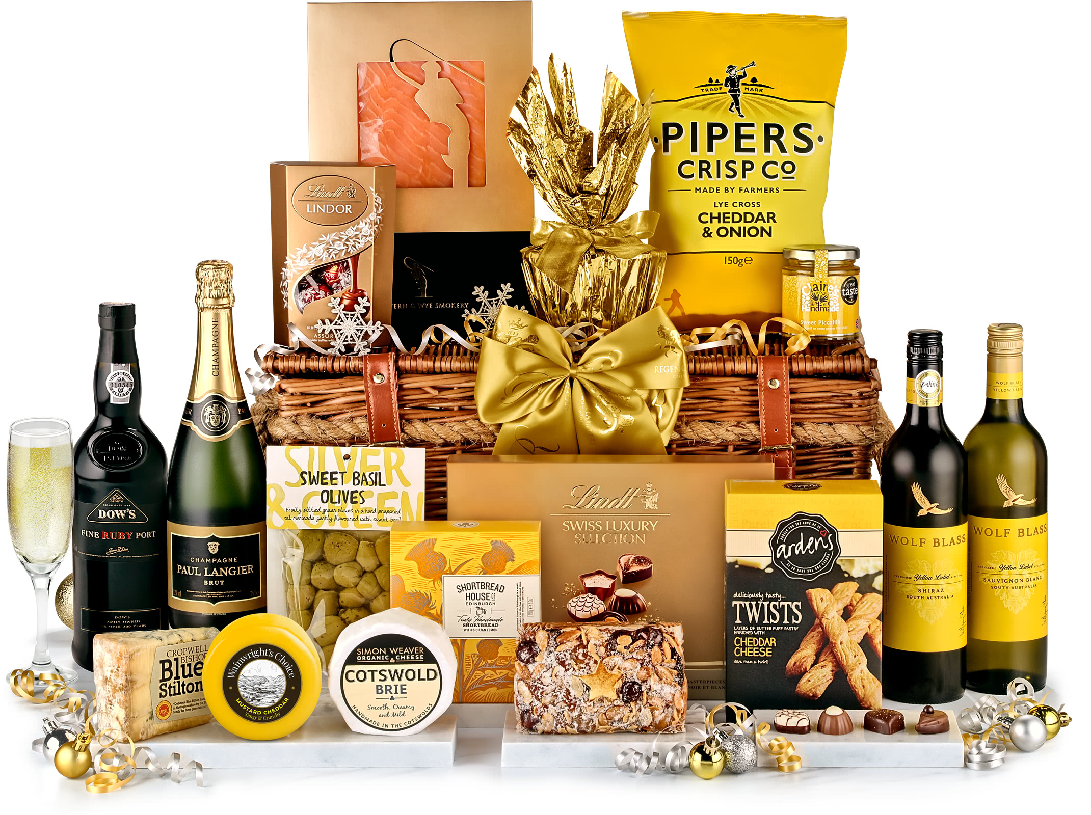 christmas champagne gift baskets